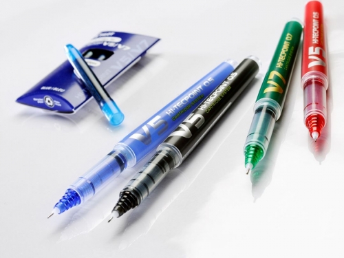 Roller reincarcabil V5 Hi-Tecpoint 0.5 mm Pilot