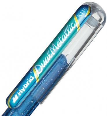 Roller cu gel Hybrid Duo, fara mecanism, 1 mm Pentel