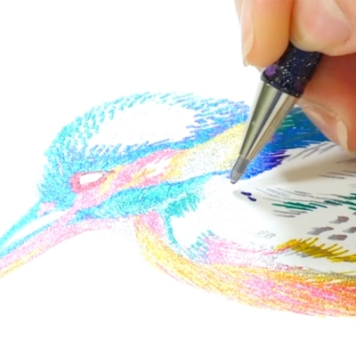 Roller cu gel Hybrid Duo, fara mecanism, 1 mm Pentel