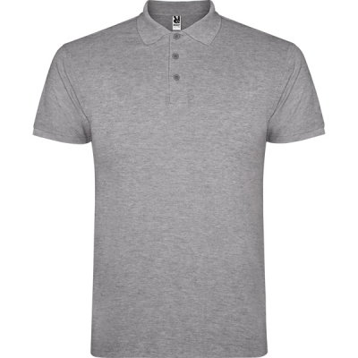 Tricou polo Roly, barbati, Star, gri melanj