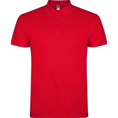 Tricou polo Roly, barbati, Star, rosu