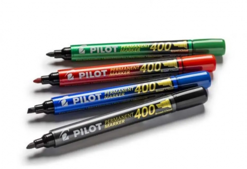 Marker permanent Pilot P400 4 mm, diverse culori