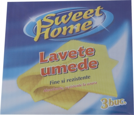 Lavete umede 3 buc/set Sweet Home