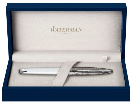 Stilou Carene Contemporany white and gunmetal ST Waterman