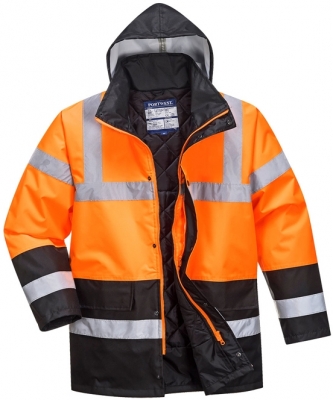 Jacheta Hi-Vis Traffic Two Tone, Portocaliu/Negru, Portwest 
