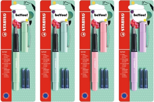 Stilou beFab! Pastel + 2 rezerve, blister Stabilo  