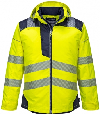 Jacheta de iarna Hi-Vis PW3, Galben/Navy, Portwest 