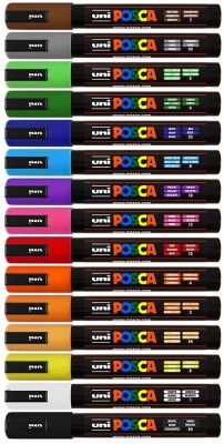 Marker cu vopsea PC-5M Posca 1.8 - 2.5 mm Uni-Ball