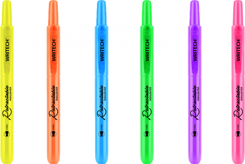 Textmarker retractabil Writech Neon 