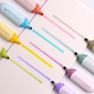 Display textmarker neon si pastel Astronaut, Writech, 96 buc/set