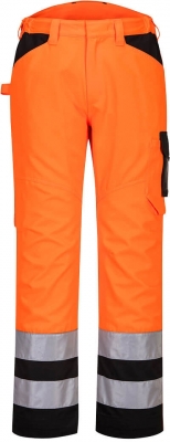 Pantaloni Service Hi-Vis, portocaliu/negru, regular, PW2, Portwest