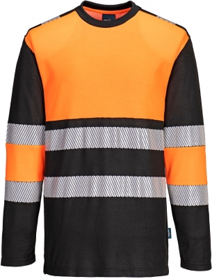 Tricou Hi-Vis Clasa 1, portocaliu/negru, regular, PW3, Portwest