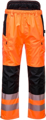 Pantaloni de ploaie Hi-Vis extreme, portocaliu/negru, regular, PW3, Portwest