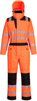 Salopeta de ploaie Hi-Vis, portocaliu/negru, regular, PW3, Portwest