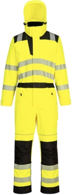 Salopeta de ploaie Hi-Vis, galben/negru, regular, PW3,Portwest