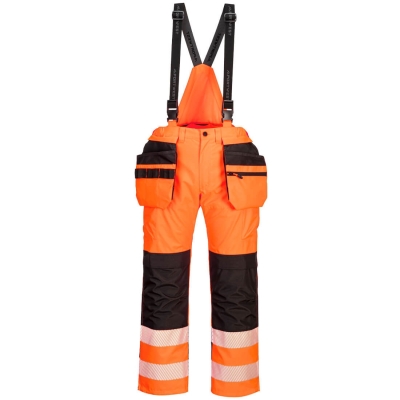 Salopeta de ploaie Hi-Vis, portocaliu/negru, regular, PW3, Portwest
