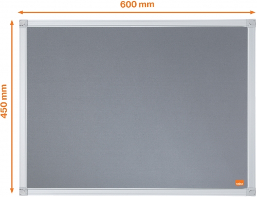 Panou Essentials, material textil, 60x45 cm, gri, NOBO