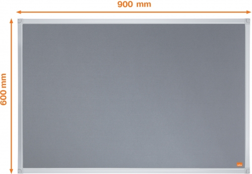 Panou Essentials, material textil, 90x60 cm, gri, NOBO