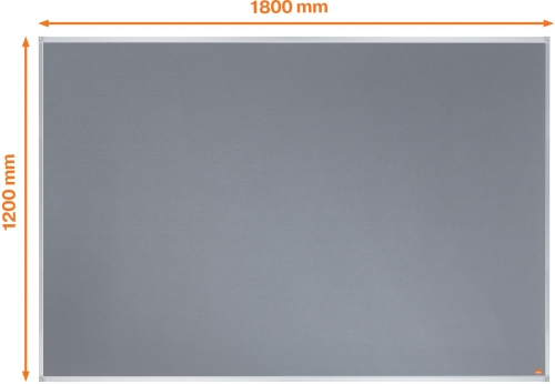 Panou Essentials, material textil, 180x120 cm, gri, NOBO