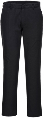 Pantaloni Chino Slim Strech, Negru, Regular, Portwest 