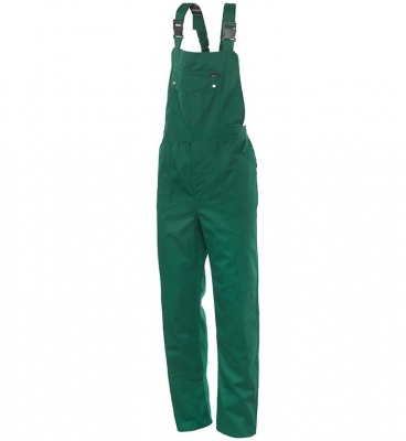 Pantaloni cu pieptar, verde, Eco Line, Rock Safety 