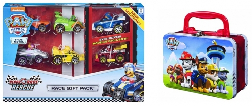 Pachet Paw Patrol set 6 masinute metalice si joc de memorie Spin Master