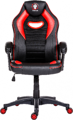 Scaun gaming ergonomic pro Raptor, spatar inalt, rosu-negru