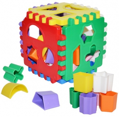Cub educativ bebe, 13 cm, 24 piese