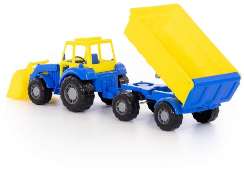 Jucarie Tractor cu remorca si incarcator 35349 Altay Polesie