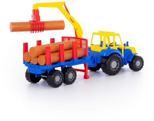 Jucarie Tractor si remorca cu lemne 35370 Altay Polesie
