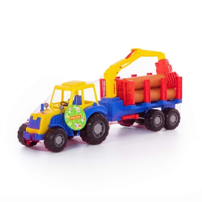 Jucarie Tractor si remorca cu lemne 35370 Altay Polesie