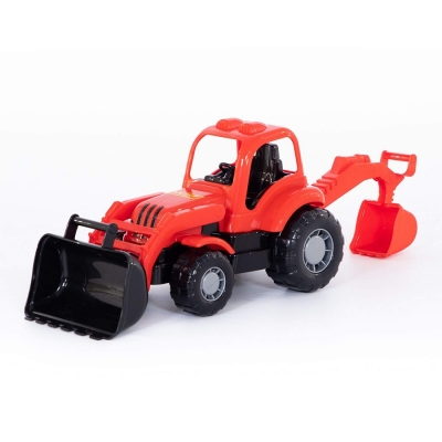 Jucarie Tractor cu incarcator si excavator 44785 Hardy Polesie