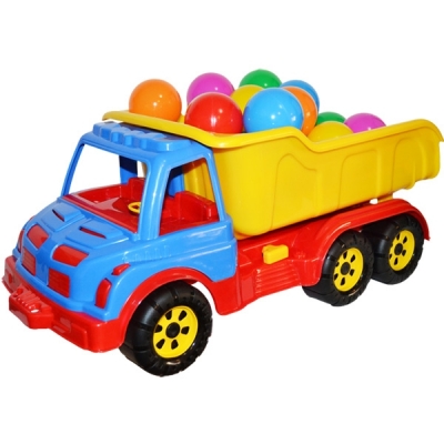 Camion plastic 60 cm + mingiute