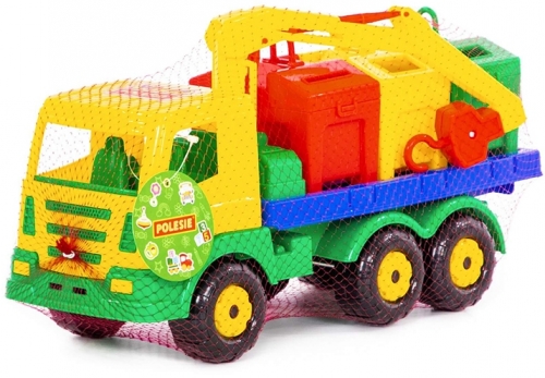 Jucarie Masina de Salubrizare cu containere 44181, SuperTruck Wader Polesie