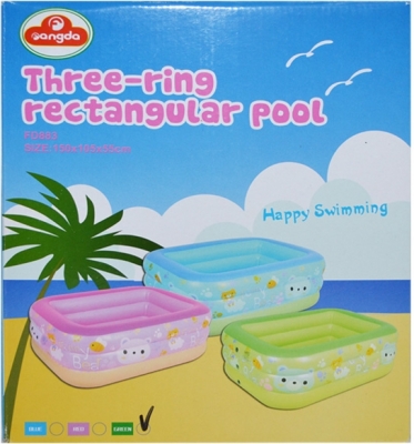 Piscina gonflabila, 150 x 105 x 55 cm