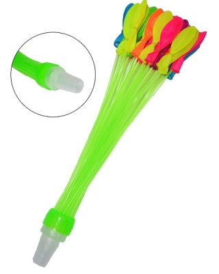 Baloane apa cu sistem de umplere, diverse culori, 37 buc/set