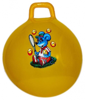Minge din cauciuc, cu maner, 55 cm, 400 g, diverse culori