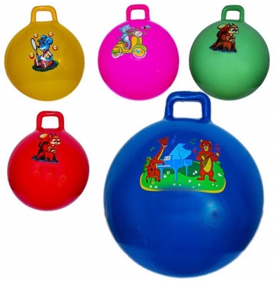 Minge din cauciuc, cu maner, 55 cm, 400 g, diverse culori