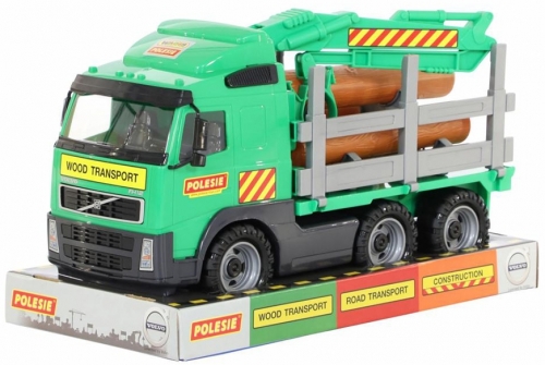 Camion Volvo Powertruck cu lemne, 58331, 45 cm, Wader Polesie