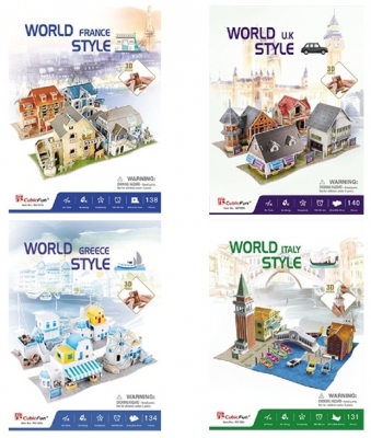 Puzzle 3D World Style CubicFun
