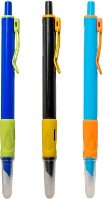 Stilou din plastic, cu mecanism, cerneala termosensibila Nebo, 16300, diverse culori