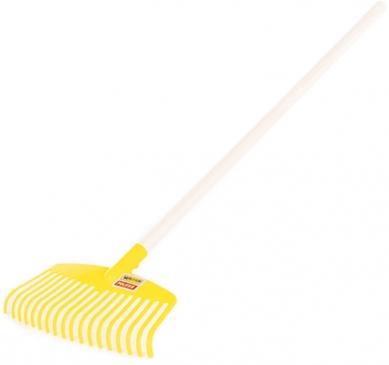 Grebla plastic cu maner din lemn 41067, 78 cm, Wader Polesie