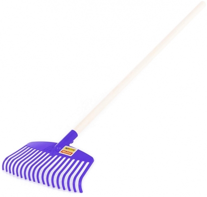 Grebla plastic cu maner din lemn 41067, 78 cm, Wader Polesie