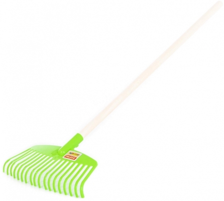 Grebla plastic cu maner din lemn 41067, 78 cm, Wader Polesie