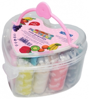 Plastilina in cutie forma de Inimioara, 14 buc/set, Nebo