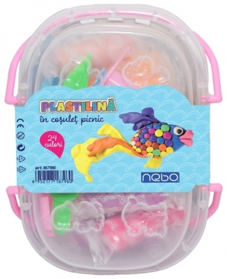 Plastilina Cosulet Picnic 24 culori/set, Nebo 