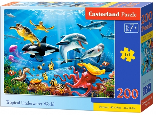Puzzle 200 piese, diverse modele, premium, Castorland