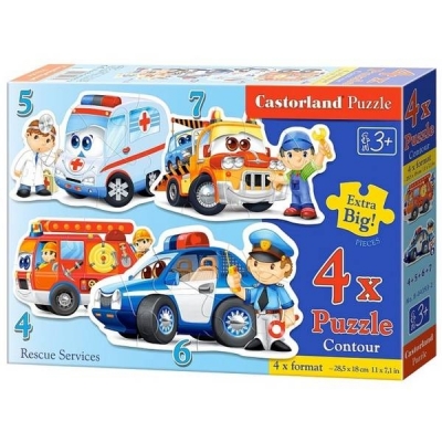 Puzzle 4 in 1 mare Castorland