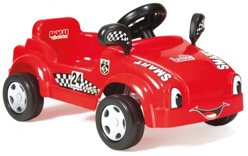 Masina cu pedale, rosu Dolu