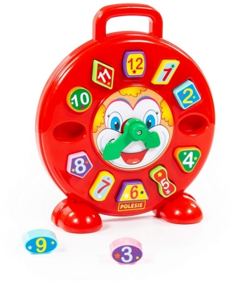 Ceas educativ 62741 cu forme Clown Polesie